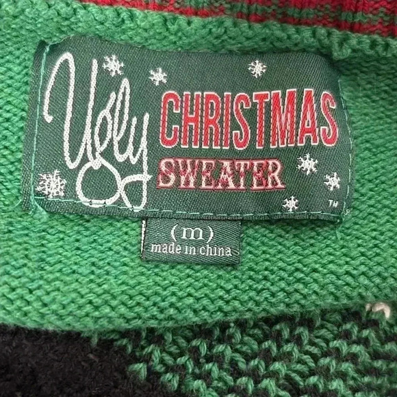 Ugly Christmas sweater women’s size medium drunk Santa - Picture 6 of 7